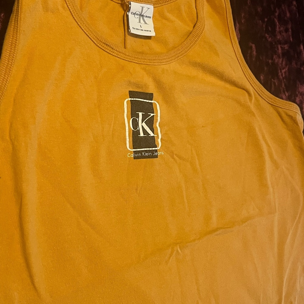 Vintage Calvin Klein Mustard Tank Top